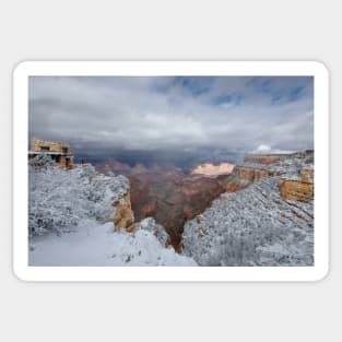 Grand Canyon Snow Sticker